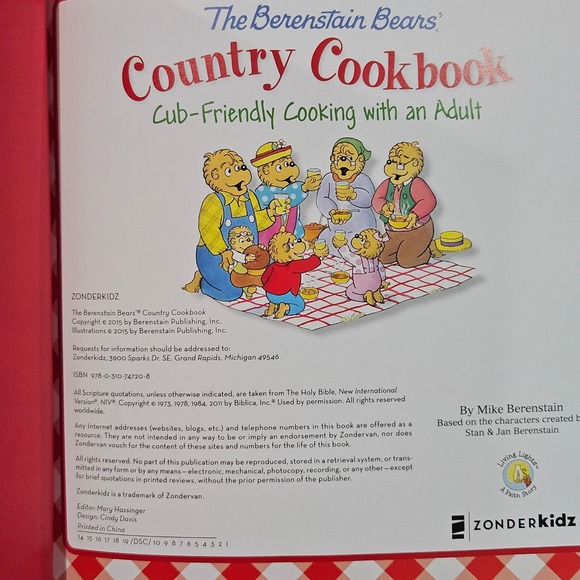 The Berenstain Bears' Country Cookbook Cub-Friendly Cooking With an Adult - Picture 7 of 9